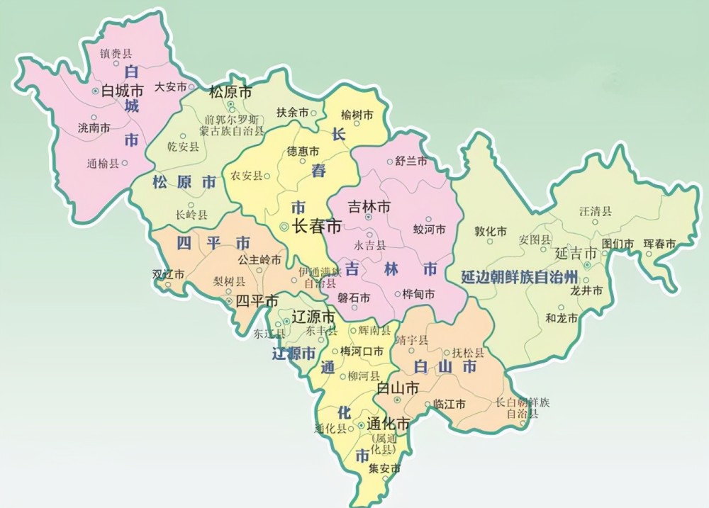 吉林省的区划调整,我国23个省之一,为何有8个地级市?