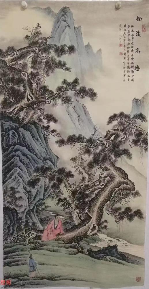 黄开前仿古山水画赏析