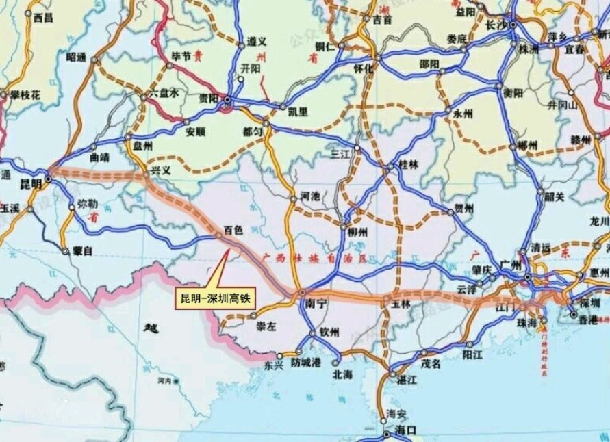 唱起来昆明至深圳高铁取得突破粤桂滇三地百姓太有福啦