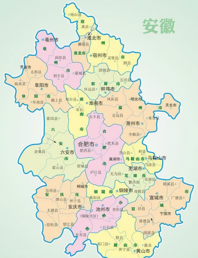 安徽省的区划调整16个地级市之一安庆市为何有10个区县