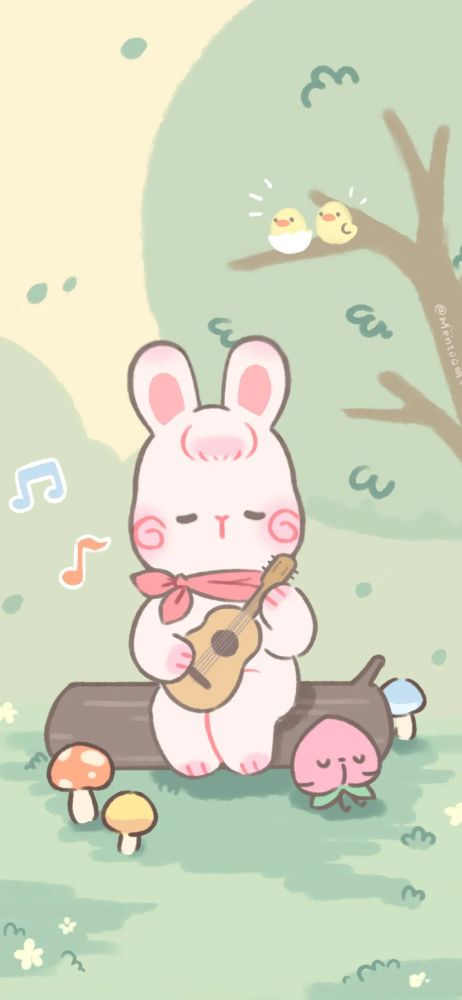 【手机壁纸|可爱小兔子壁纸