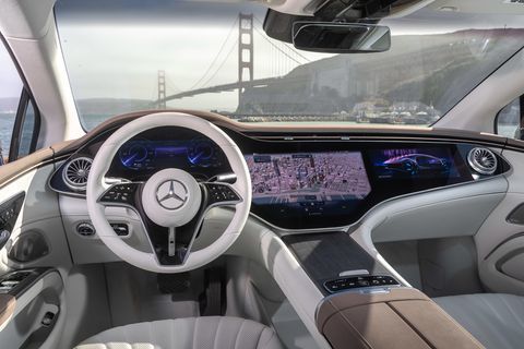 2022款梅赛德斯-奔驰eqs450 电动化豪华车评测