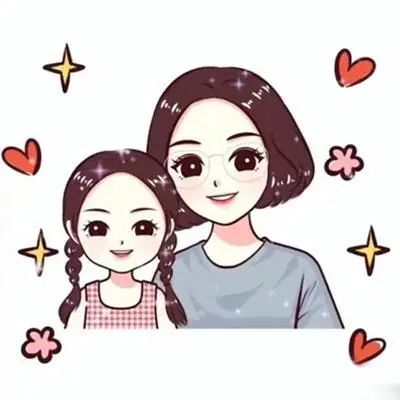 头像妈妈和女儿的卡通头像妈妈和女儿的卡通头像一左一右第569期