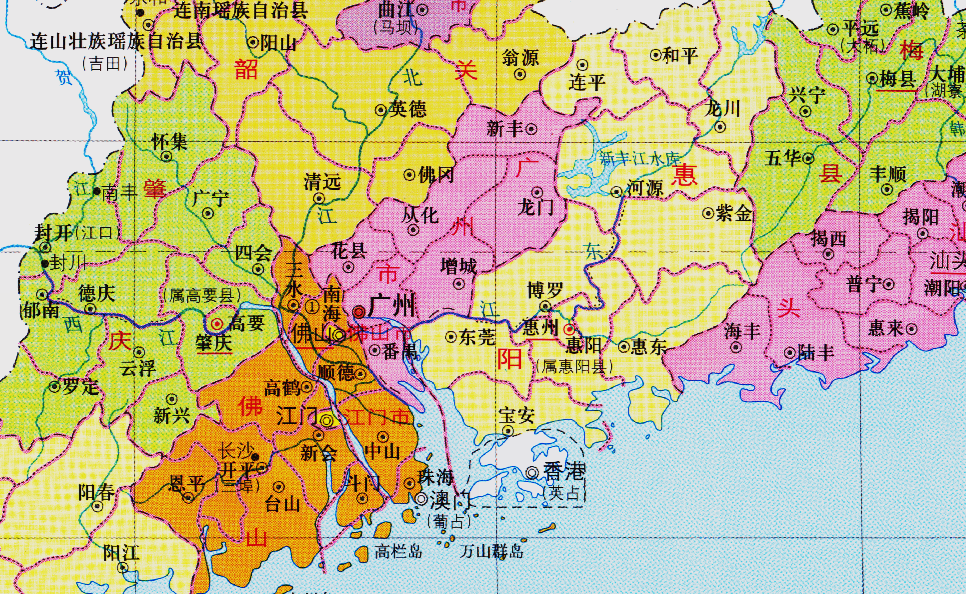 广东省的区划调整21个地级市之一广州市为何有11个区