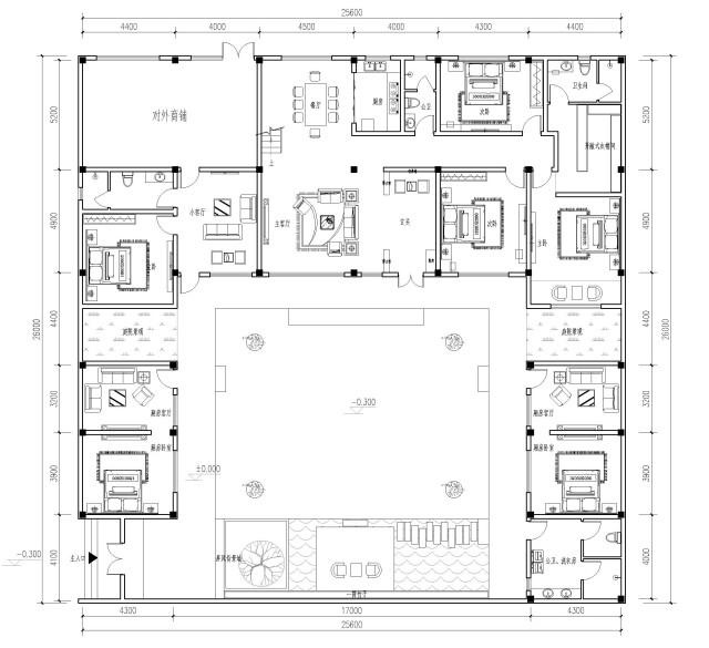 四合院,国人心之向往,精选三套经典四合院设计图纸,建房可参考