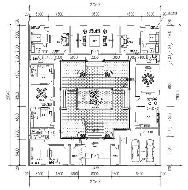 四合院,国人心之向往,精选三套经典四合院设计图纸,建房可参考