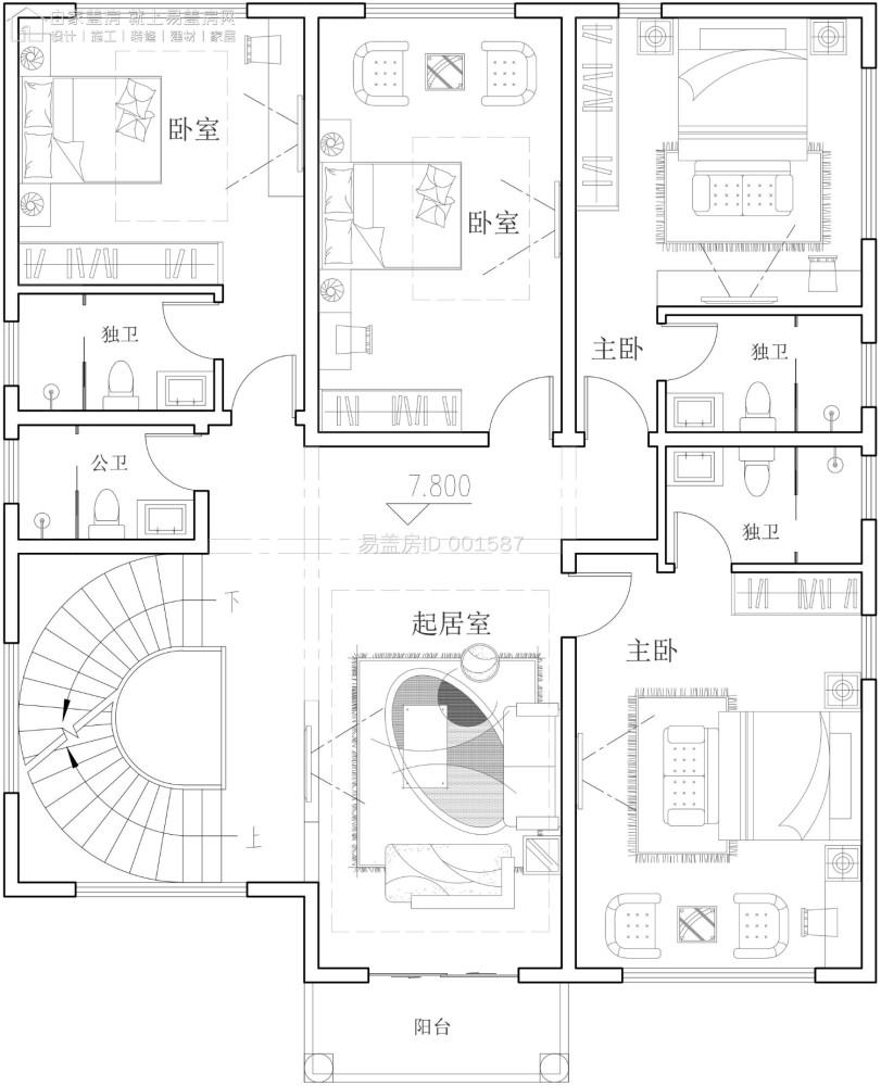 精选三套建房别墅图纸,每一款都很大气实用,第三套造价81万