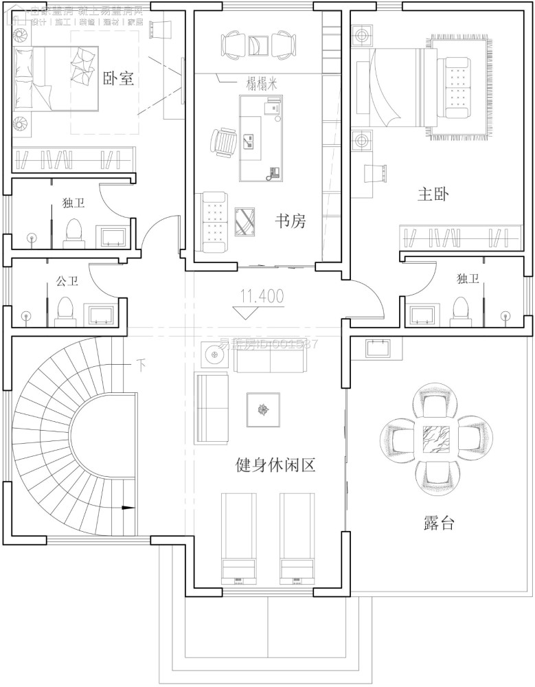 精选三套建房别墅图纸,每一款都很大气实用,第三套造价81万