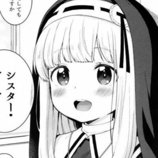 动漫女头黑白丧系