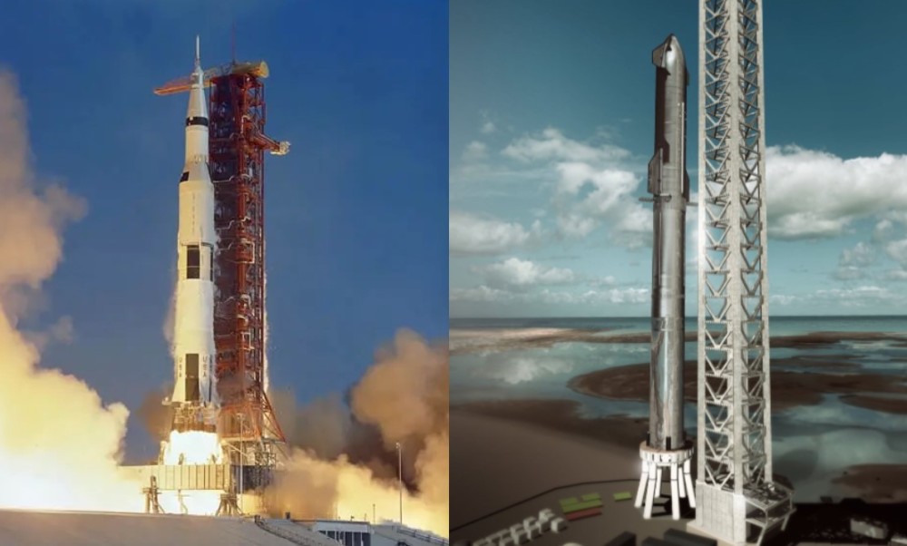 spacex星舰pk土星五号,世纪对决,马斯克的火星梦想在路上(2)