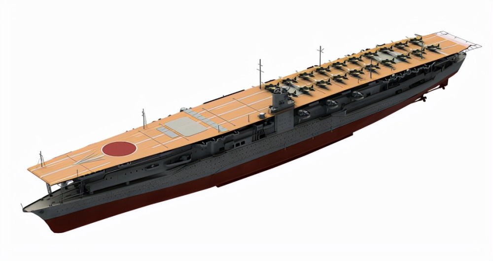 日本联合舰队赤城号中途岛海战泯灭的航空母舰
