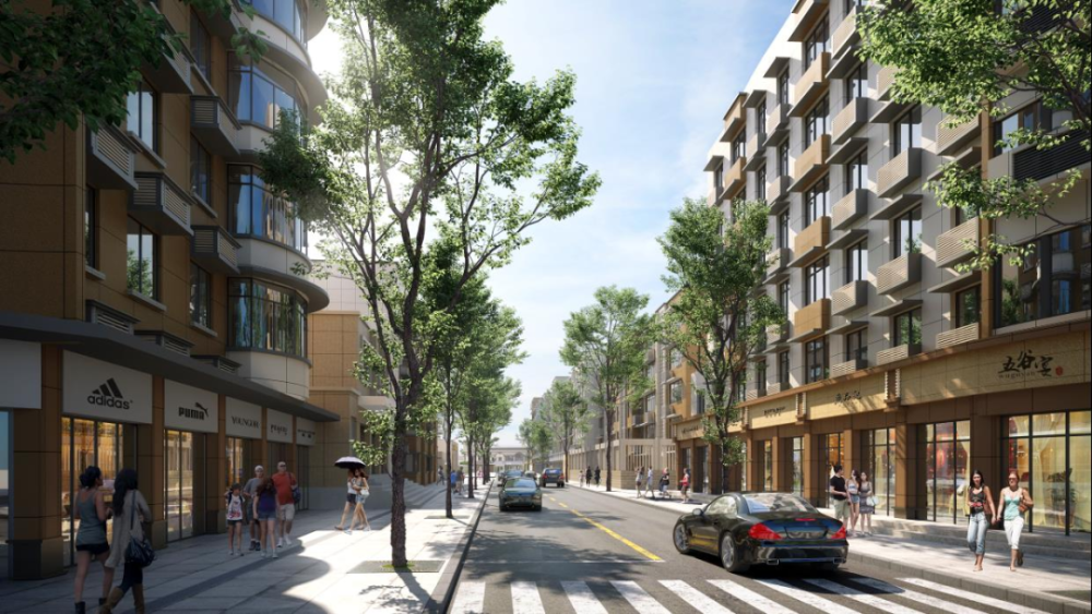 建设地点:龙泉中街 建设内容:建筑立面改造及道路绿化建设施工需求.