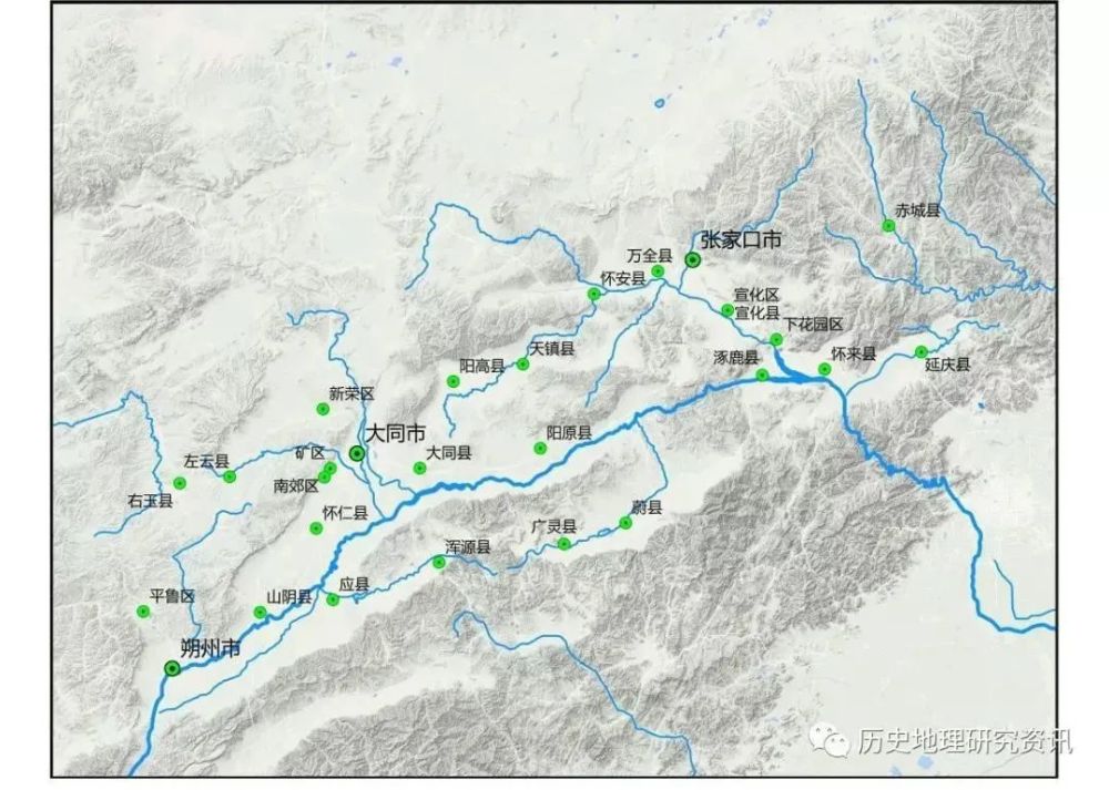 山西河流水系图