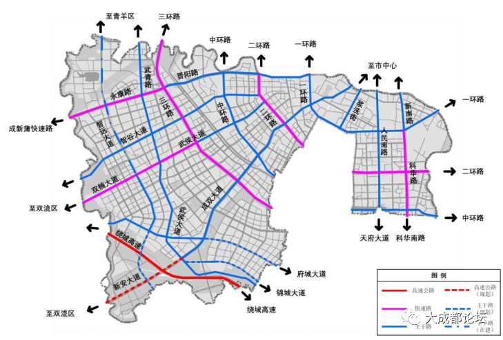 成都市武侯区十四五道路骨干网络及节点完善升级工程