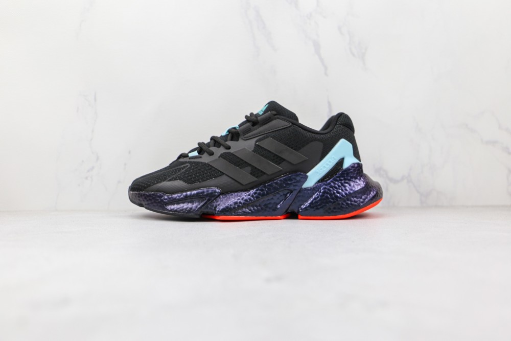 阿迪达斯x9000l4黑蓝色adidas boost x9000l4全新99系列复古爆米花