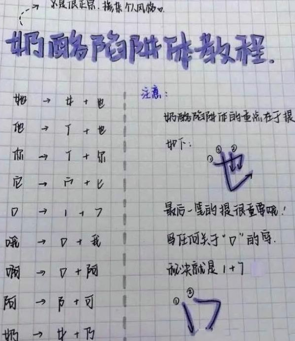 简化笔画,不适合中小学生学习书写老师不待见"奶酪字体",小心考试被扣