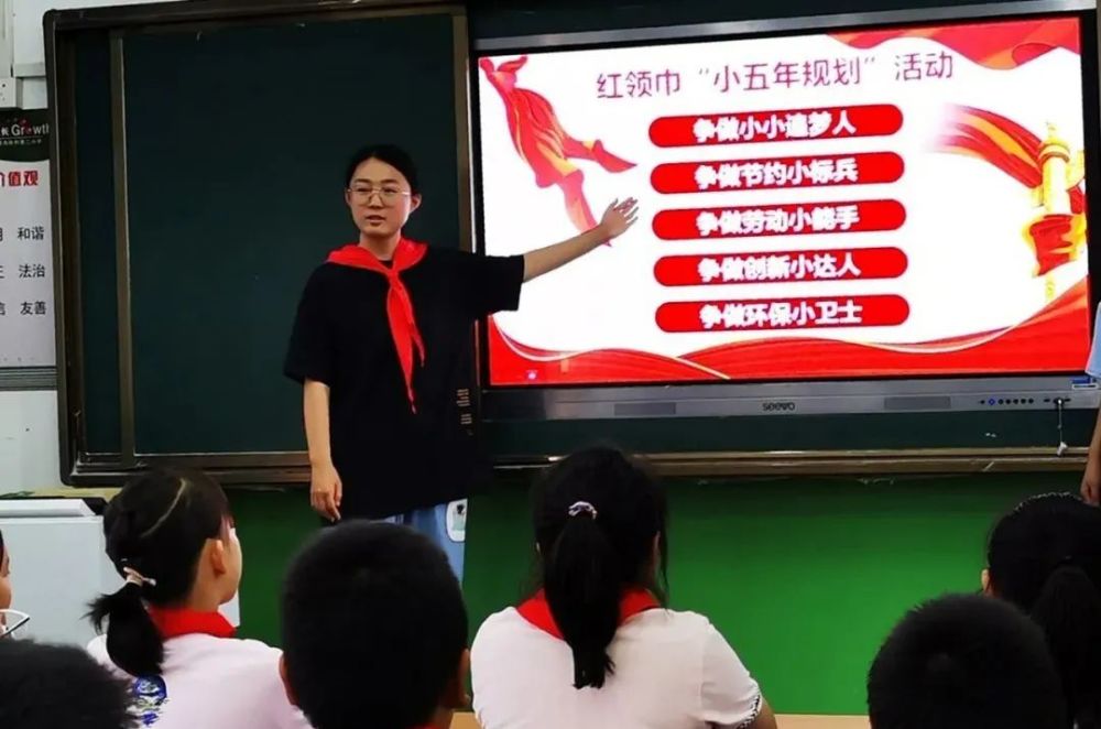 东营市胜利第二小学红领巾"小五年规划"活动(上)引领少先队员到居住