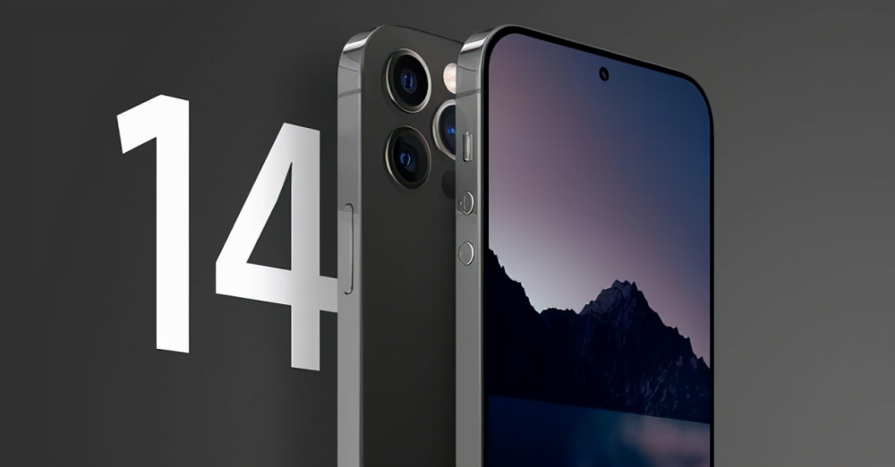 iphone14渲染图曝光刘海消失采用居中药丸打孔屏