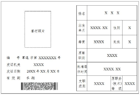 文职人员证件请收好军人相关的19种有效证件式样