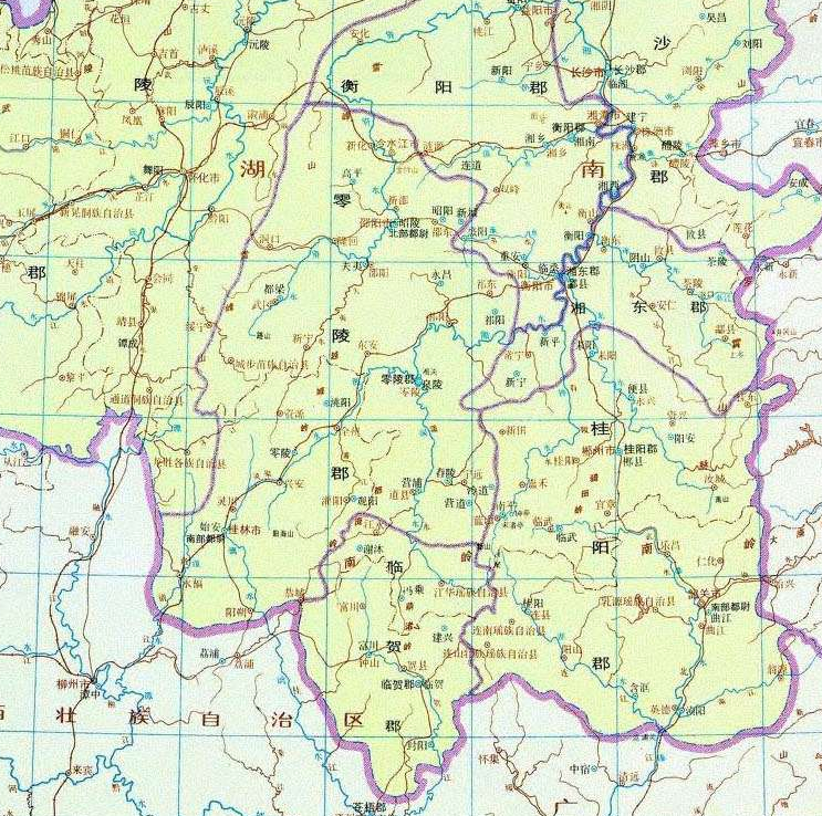 小编翻看了几幅历史地图,一是荆州刺史部(东汉)地图,一幅是三国荆州