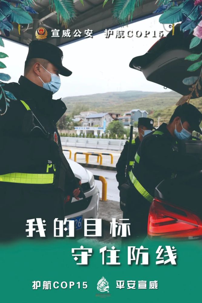 护航cop15|宣威公安护航cop15主题海报震撼来袭