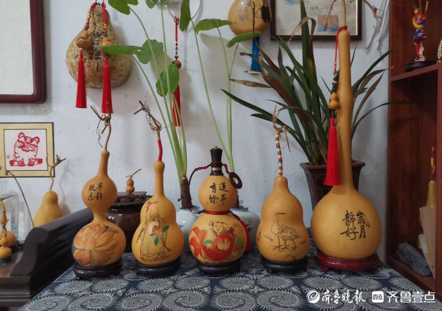 铁笔生花!滨州葫芦上的"舞者"孙成龙"烙"出大千世界