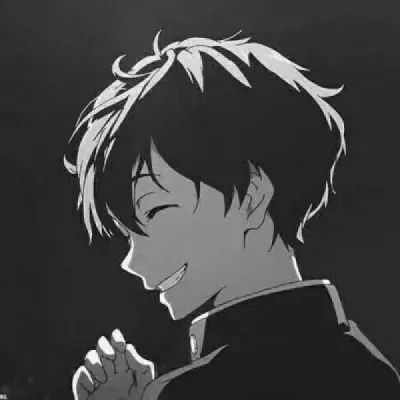 让人惊艳的黑白色动漫男头