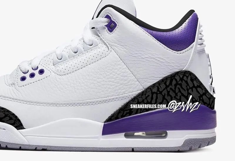 白紫小白水泥全新配色aj3aj4效果图首次曝光