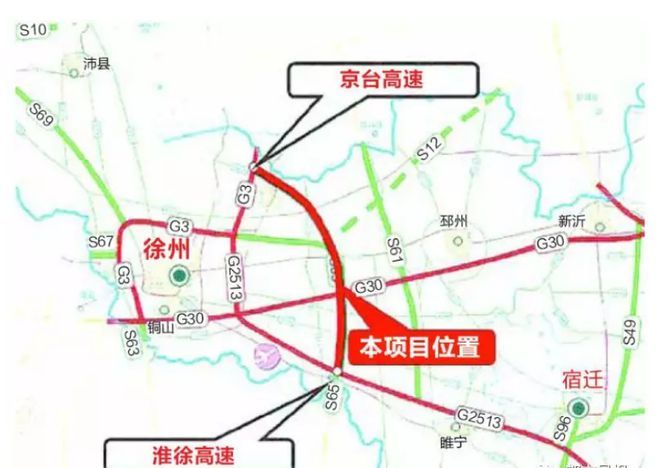 根据规划,徐州东城绕越高速公路起点位置处于京台高速苏鲁省界收费站