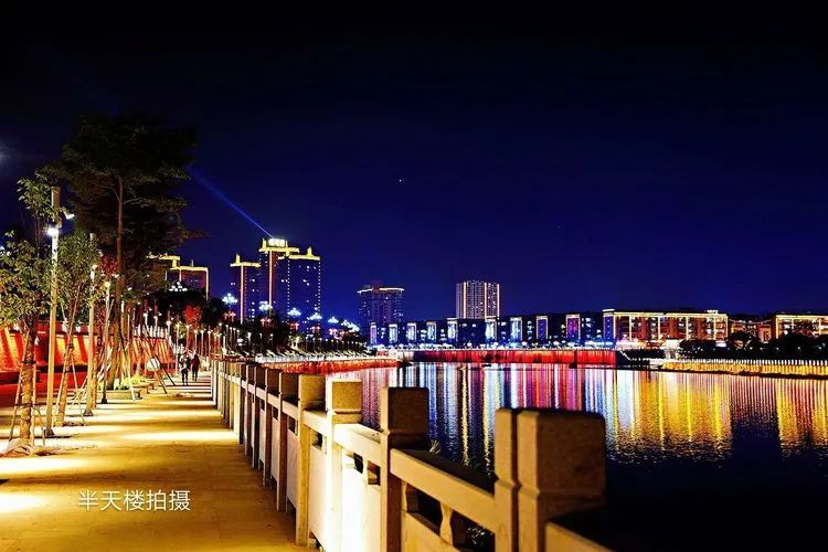 图说陆河:螺河湾夜景