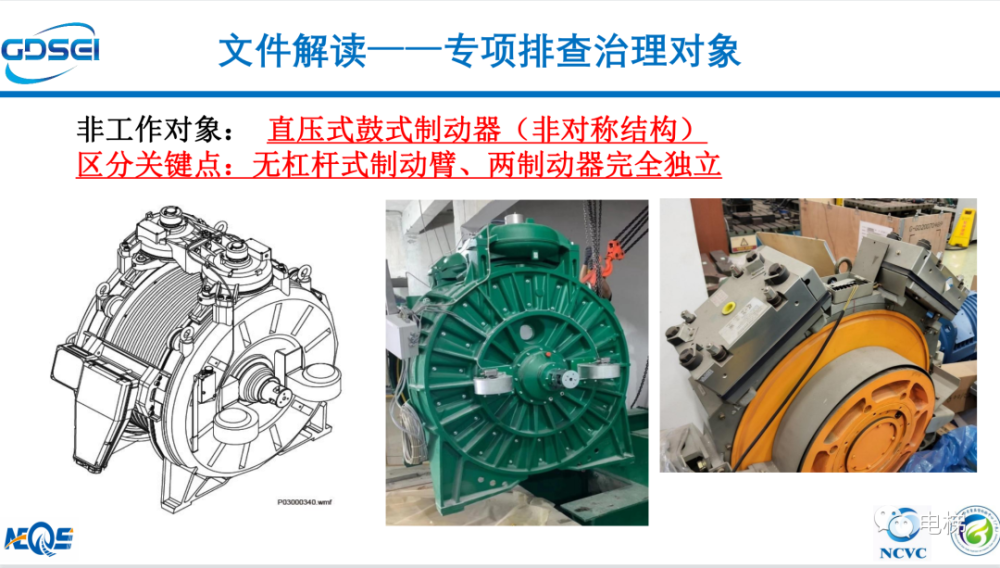 这些电梯制动器,不属于排查对象!