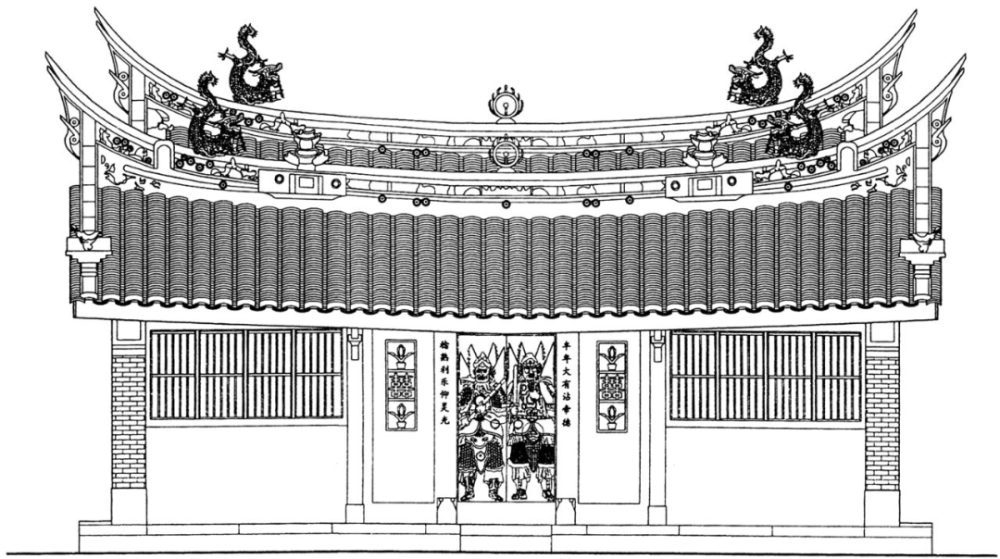 闽南传统寺庙建筑的屋顶吸取了中国传统建筑文化,并以其特有的剪黏