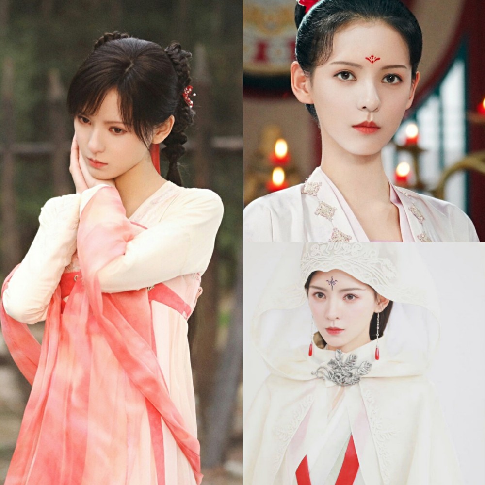 张予曦黑色旗袍造型经典又复古超模身材堪称完美美人尖突出颜值超绝
