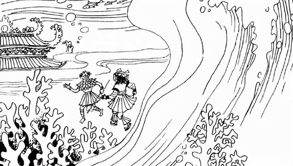 民间故事货郎捡了套衣服穿上后被带进龙宫得到一段好姻缘