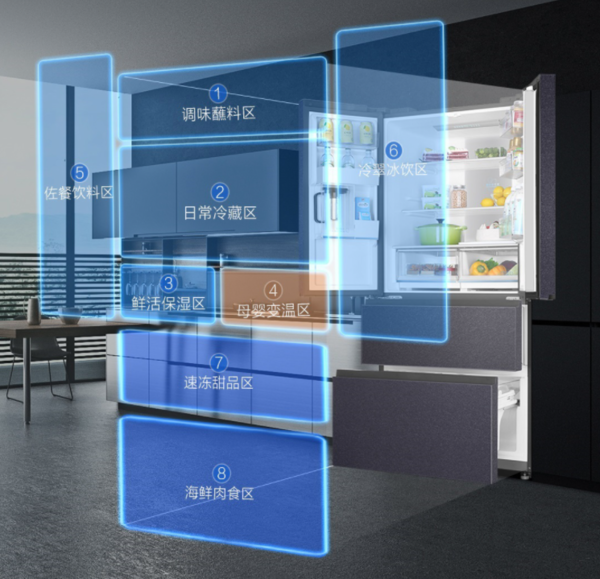 海尔全空间保鲜冰箱推出:466升大空间 支持智能操控