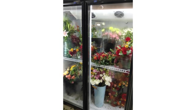 冰箱里的鲜花