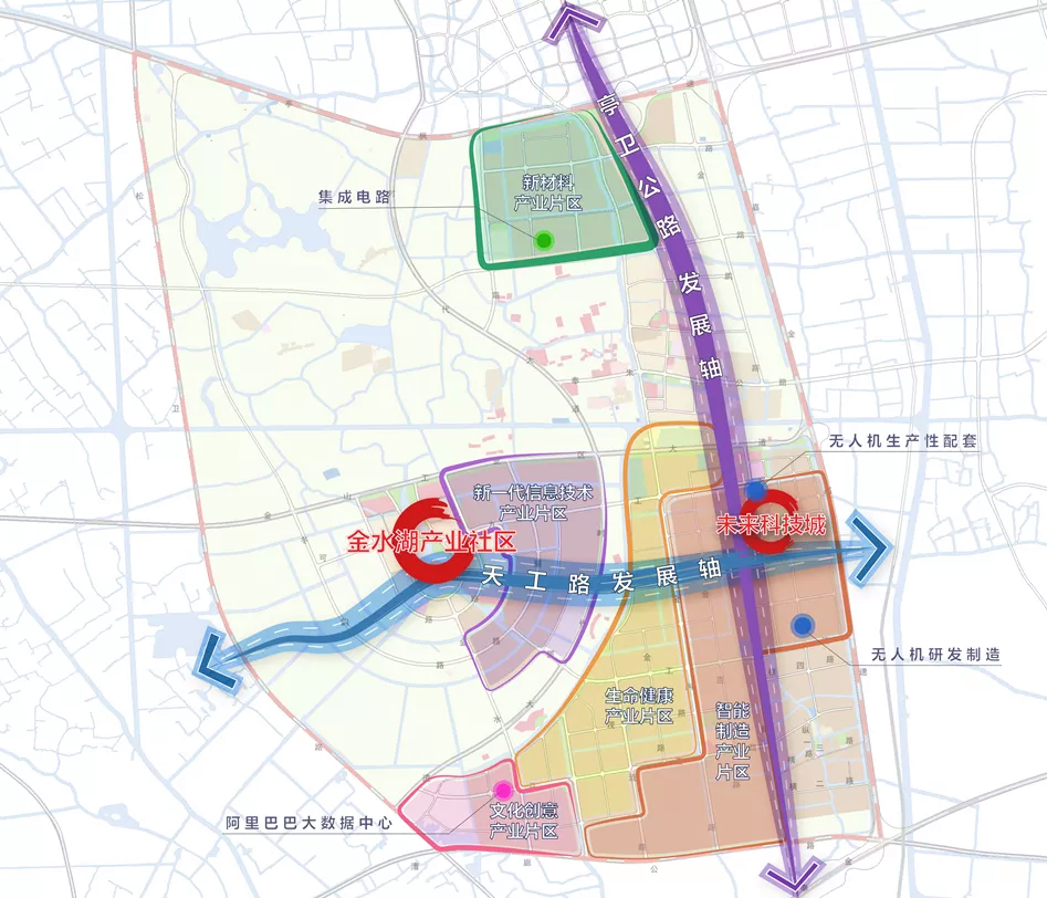 来源:上海金山再加上规划中的南枫线,沪平城际铁路,沪乍杭铁路等,未来