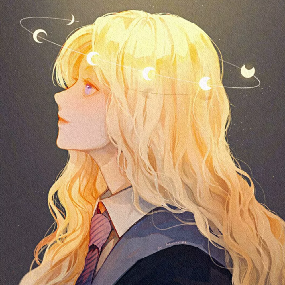 神明少女手绘头像