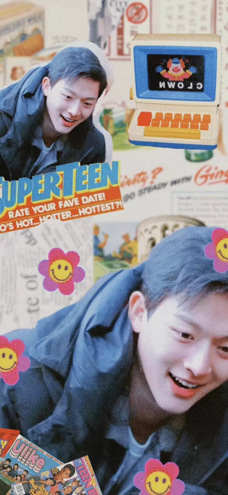 明星拼贴壁纸张晚意