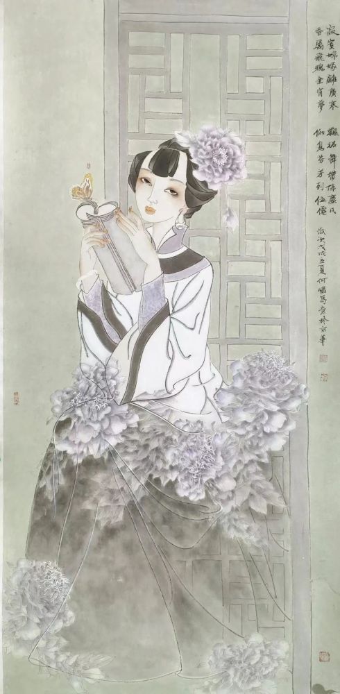 首届中国当代工笔画艺术展线上展何风丽
