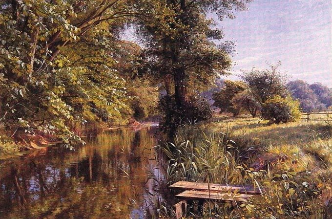 丹麦画家蒙森德浪漫唯美的乡村油画风景绘画作品欣赏