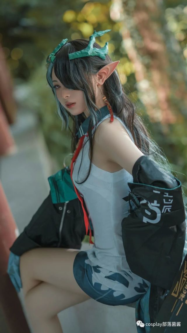 cos:明日方舟夕cos正片@月什