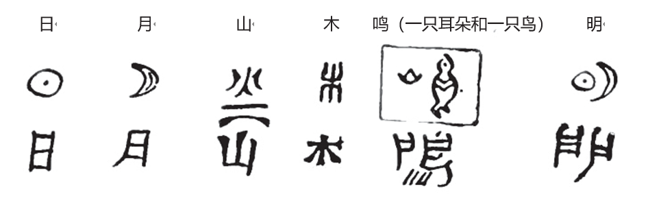 字,即由两个文字组成,该文字的意思混合了两个复合文字的意思;转注字