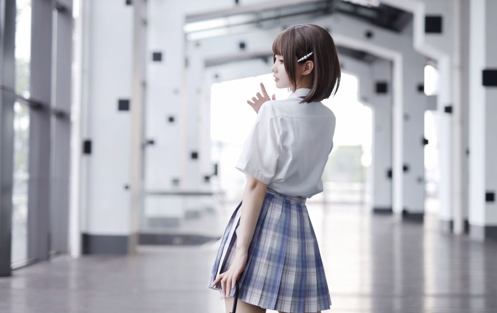 jk少女丨可爱的短发少女