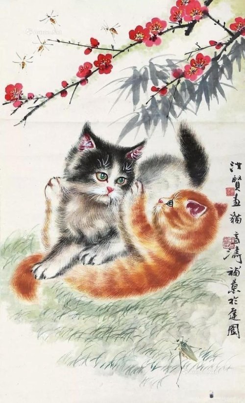 曹克家画猫,既萌又可爱