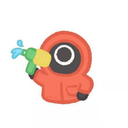 可爱有趣鱿鱼游戏情侣头像