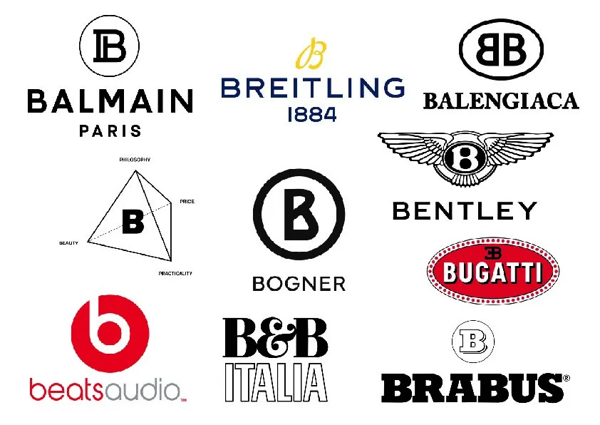不知道大家有没有发现这样一个现象:以单独一个字母b为logo的品牌往往