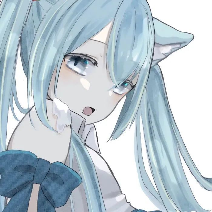 《动漫头像》第96期:猫耳朵可爱少女头像,小心猛兽出没