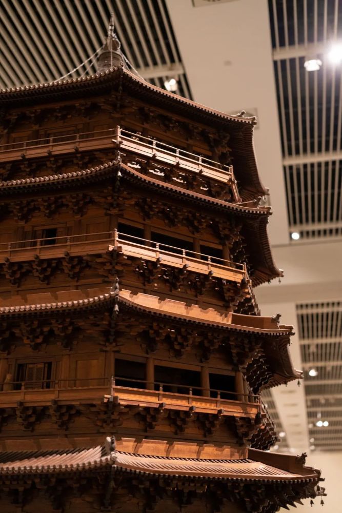 在国博"晋"赏古建风采【一|应县佛宫寺释迦塔模型