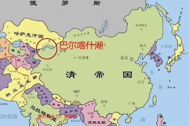 中亚巴尔喀什湖180年前中国的第一大湖